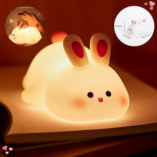Kawaii Big Face Rabbit Squishy Lamp✨🐰