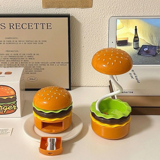Kawaii Burger Lamp + Sharpener (2 in 1)✨🍔