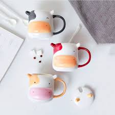 Kawaii 3D Cow Ceramic Mug✨