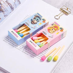 Kawaii Matchstick Eraser (Pack of 3 boxes)