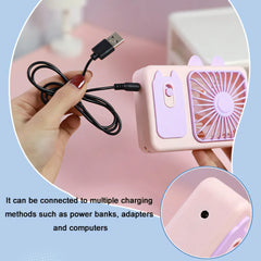 Cartoon Camera Cat Fan