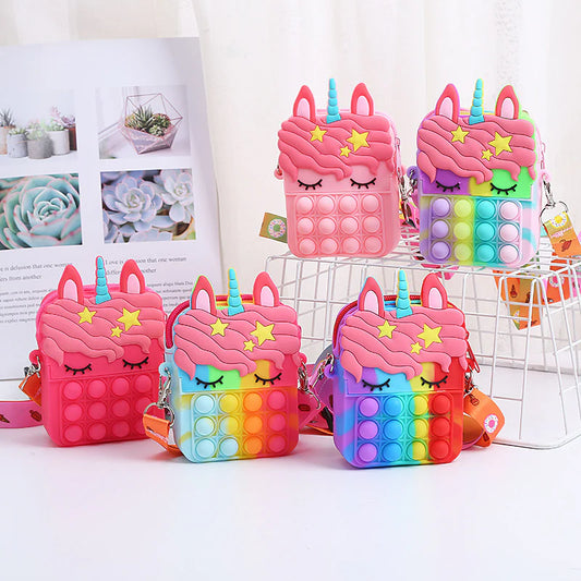 Unicorn Pop It Sling Bag