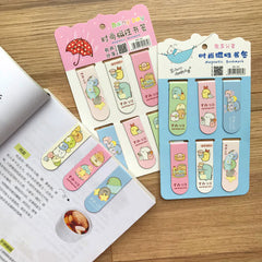 Cute Magnetic Cartoon Bookmarks Set for Kids