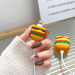 Burger 3 in 1 iPhone Charger Cover