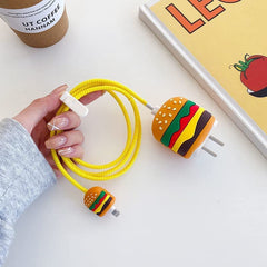 Burger 3 in 1 iPhone Charger Cover