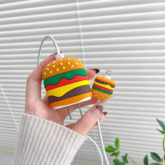Burger 3 in 1 iPhone Charger Cover