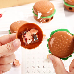 Burger Shape Double Hole Pencil Sharpener
