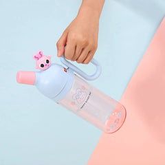 Cartoon Portable Bottle | Double Mouth with Straw & Handle