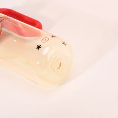 Cartoon Portable Bottle | Double Mouth with Straw & Handle