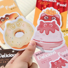 Mini Cute Fast food Sticky Notes l Pack of 1