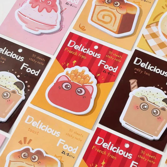 Mini Cute Fast food Sticky Notes l Pack of 1