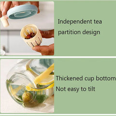 Aesthetic Flower Glass Sipper