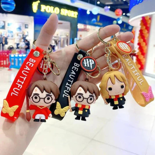 3D Rubber Silicone Harry Potter Keychain (Pack of 1)