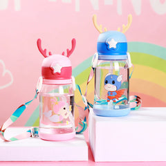 Cartoon Printed Sipper Water Bottle – 600ml