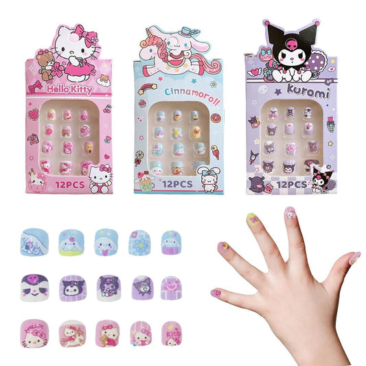 Kawaii Girls Press On Nail Set (1 set)