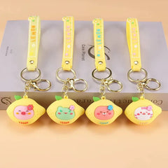 Kawaii 3D Lemon Keychain