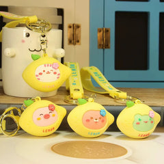 Kawaii 3D Lemon Keychain