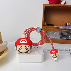 Red Mario iPhone charger Cover