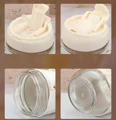 Gorgeous Glass Coffee Mug with Pearl Carry Chain