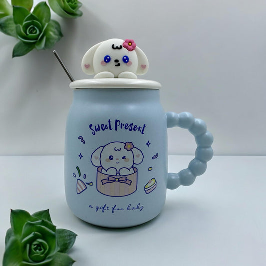 3D Teddy Mug with Spoon✨