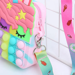 Unicorn Pop It Sling Bag