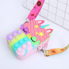 Unicorn Pop It Sling Bag
