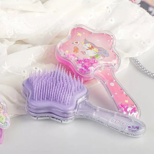 Unicorn Detangling Glitter Hair Brush