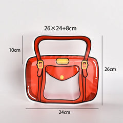 3D Cartoon Bag Shaped Zipper Candy Pouch (Pack of 2 pcs)