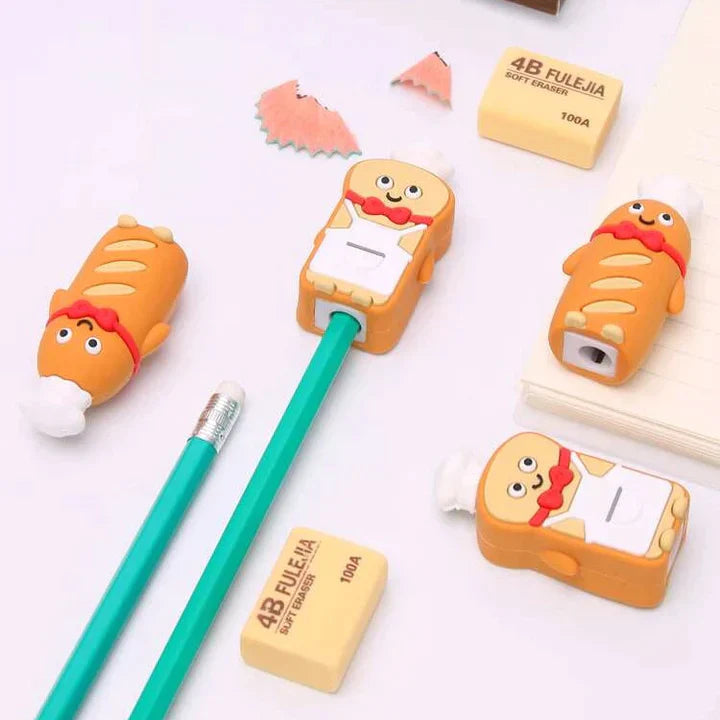 Chef Bread Pencil Sharpener (1 piece)