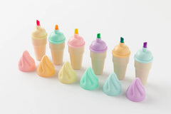 Cone Ice Cream Highlighters – 6 Color Fun