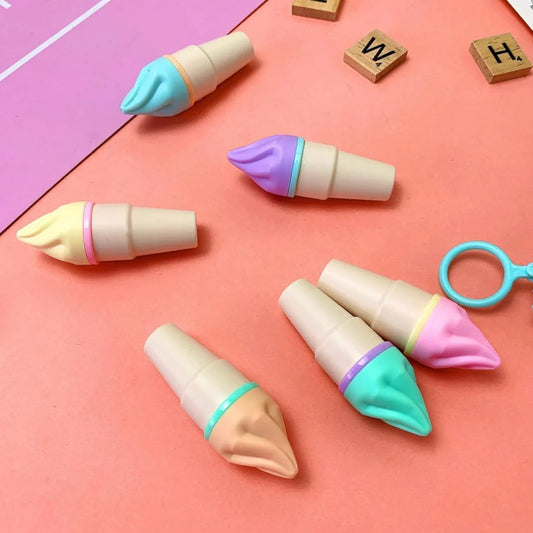 Cone Ice Cream Highlighters – 6 Color Fun
