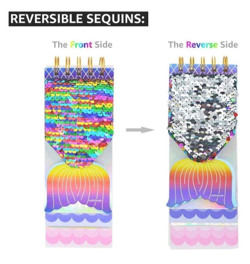 Kawaii Mermaid Sequin Diary