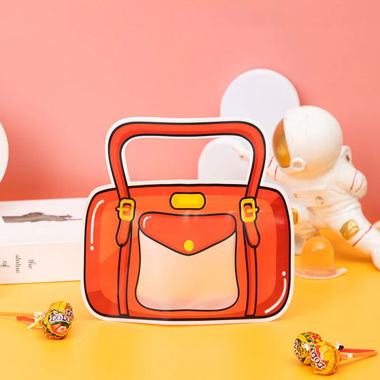 3D Cartoon Bag Shaped Zipper Candy Pouch (Pack of 2 pcs)
