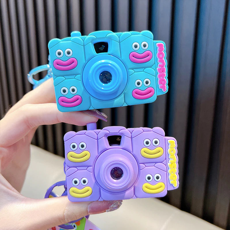 Kawaii Monster Camera Keychain