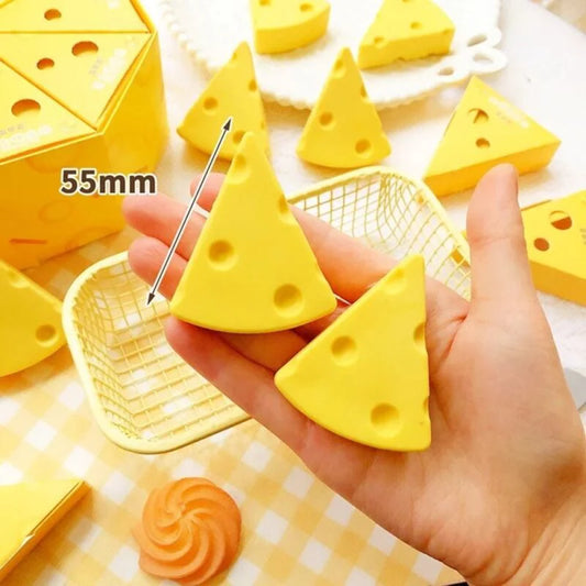 Easy To Clean Cheese-shaped Eraser (1 slice)