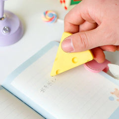 Easy To Clean Cheese-shaped Eraser (1 slice)