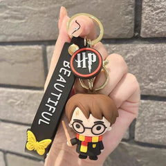 3D Rubber Silicone Harry Potter Keychain (Pack of 1)