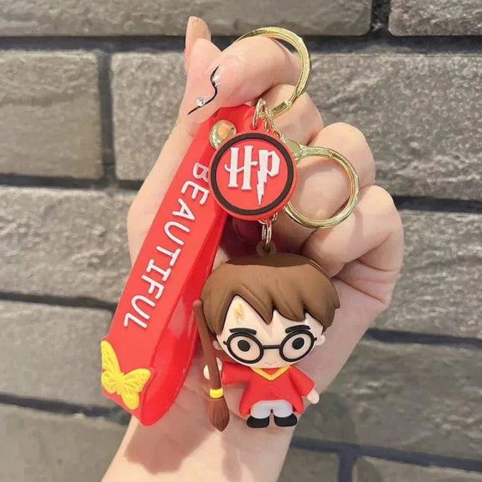 3D Rubber Silicone Harry Potter Keychain (Pack of 1)