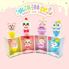 Cute Cartoon Ice Cream Detachable Eraser