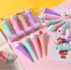 Kawaii Ice Cream Cone Erasers