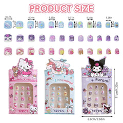 Kawaii Girls Press On Nail Set (1 set)