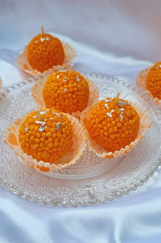 Motichoor Ladoo Candle (Pack of 4)
