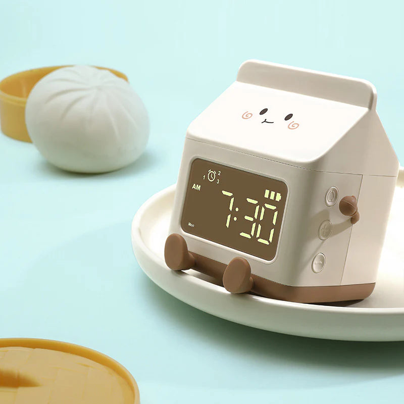 Intelligent Multi-functional Milk box Alarm Clock