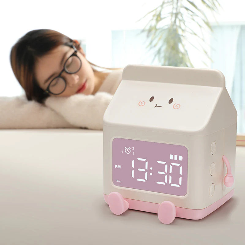 Intelligent Multi-functional Milk box Alarm Clock