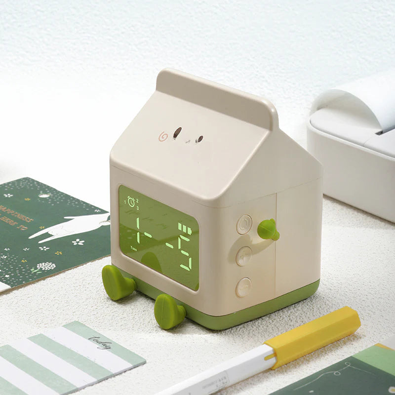 Intelligent Multi-functional Milk box Alarm Clock