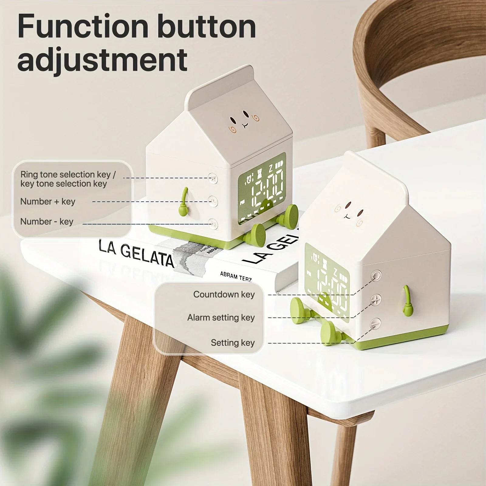 Intelligent Multi-functional Milk box Alarm Clock