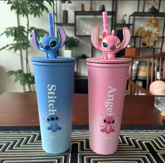 Kawaii Stitch & Angel Sipper