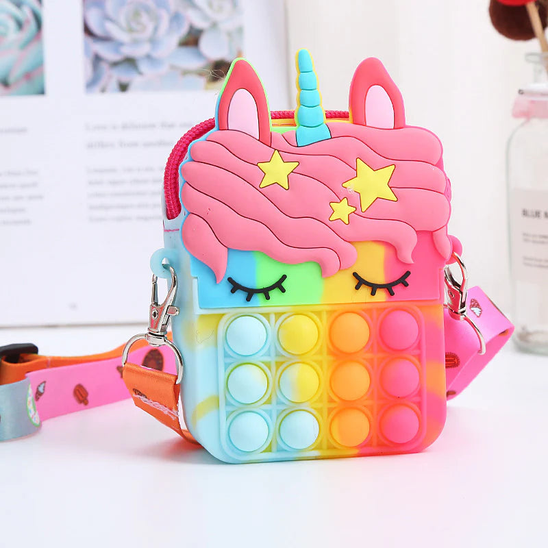 Unicorn Pop It Sling Bag