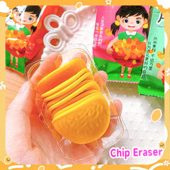 Kawaii Chips Erasers Pack of 6