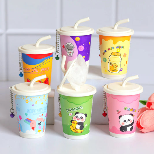 Cute Cartoon Can Wet Wipes
